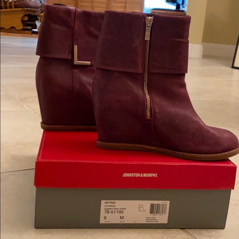 Johnston & Murphy Wedge Booties